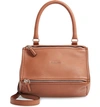 Givenchy 'small Pandora' Leather Satchel - Brown In Pony Brown