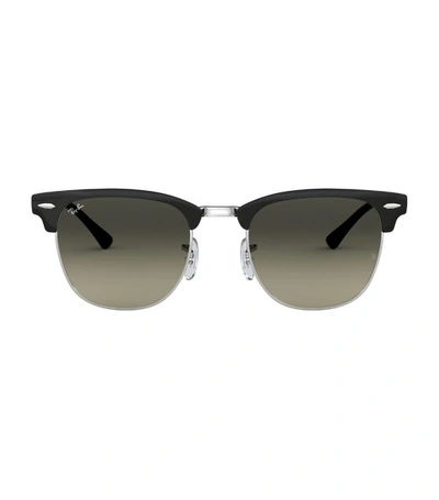 Ray Ban All-metal Clubmaster Sunglasses In Grey Gradient