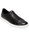 Cole Haan Leather Cap Toe Low-top Sneakers In Black/white