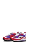 Nike Air Max 98 Psychic Sneakers In Psychic Purple/ Black/ Red