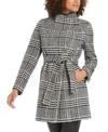 CALVIN KLEIN BELTED TOGGLE WRAP COAT