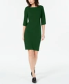 CALVIN KLEIN TULIP SLEEVE SHEATH DRESS