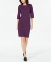 CALVIN KLEIN TULIP SLEEVE SHEATH DRESS