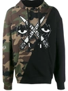 Haculla Printed Cotton Hoodie In Black