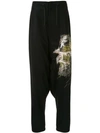 YOHJI YAMAMOTO EMBROIDERED TROUSERS