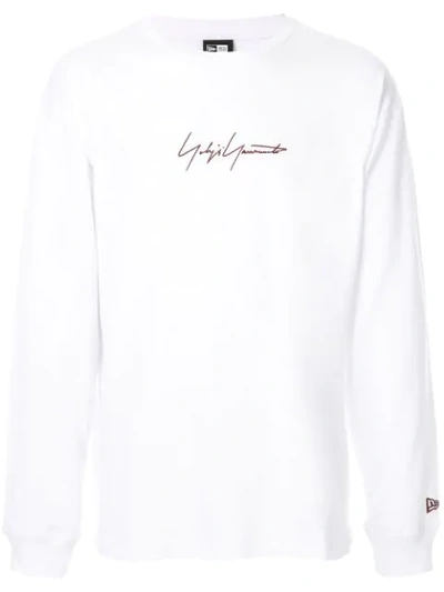 Yohji Yamamoto White New Era Edition Long Sleeve T-shirt