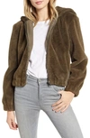 CUPCAKES AND CASHMERE BREDA FAUX FUR HOODED JACKET,CJ302008