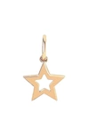 EF COLLECTION GOLD OPEN STAR PENDANT CHARM,EF-60630GP-YG
