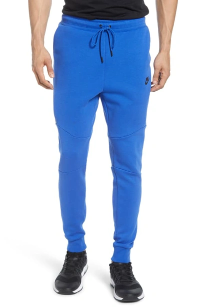 Nike Tech Fleece Jogger Pants In Game Royal/ Black