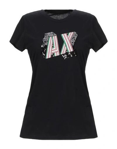 Armani Exchange T-shirts In Black