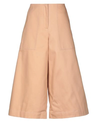 Jil Sander Cropped Pants & Culottes In Sand