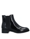 Tod's Glossed-leather Chelsea Boots In Black