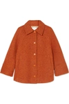 See By Chloé Cropped Wool-blend Tweed Jacket In Orange