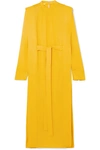 STELLA MCCARTNEY + NET SUSTAIN BELTED CADY MIDI DRESS