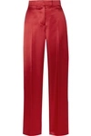 HELMUT LANG SATIN STRAIGHT-LEG PANTS