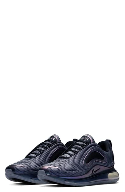 Nike Air Max 720 Sneaker In Metallic Silver/ Black/ Silver