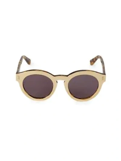 Stella Mccartney 49mm Pantos Sunglasses In Gold