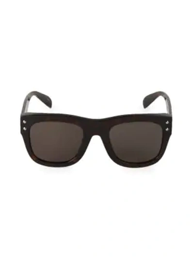 Alexander Mcqueen 56mm Square Sunglasses In Brown Multi