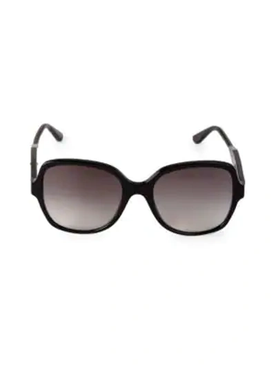 Bottega Veneta Women's 54mm Oversized Square Sunglasses In Black/gray