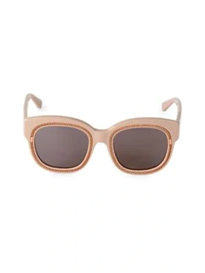 Stella Mccartney 51mm Square Cat Eye Sunglasses In Pink