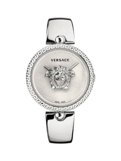 Versace Stainless Steel Bracelet Watch In Grey