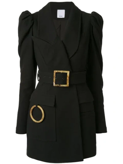 Acler Alameda Asymmetric Blazer Dress In Black