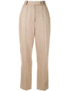 ACLER HIGH-WAISTED PLEATED TROUSERS