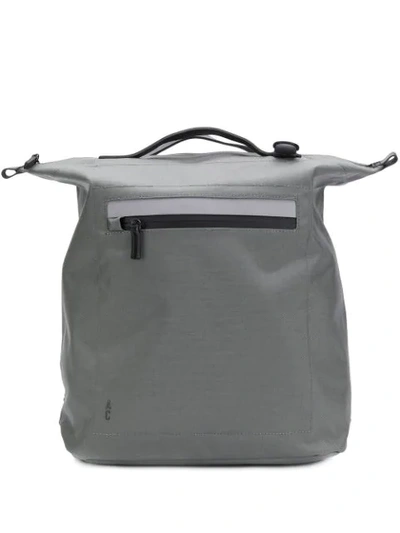 Ally Capellino Structured Square Backpack In Grey