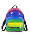 DSQUARED2 RAINBOW QUILTED VINYL BACKPACK,11064885