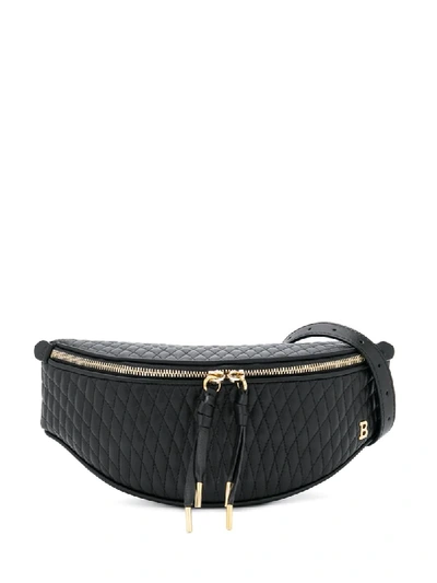 Bally Quilted Style Belt Bag In Black