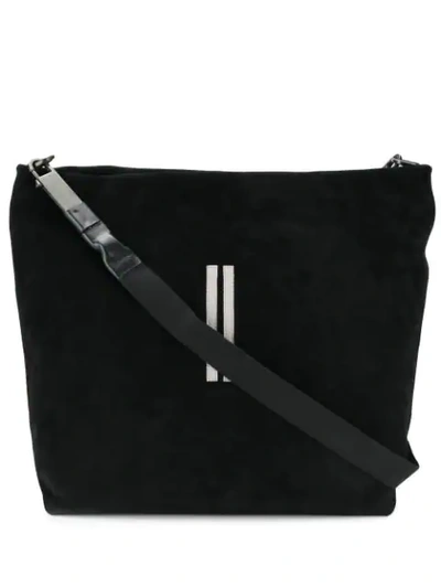 Rick Owens Two Stripe Shoulder Bag In Black