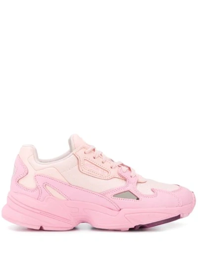 Adidas Originals “falcon W”网眼&皮革运动鞋 In Pink