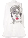 YOHJI YAMAMOTO PAINTING FACE LONG SHIRT