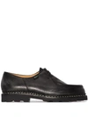 Paraboot Michael Smooth Leather Derbies Shoes In Black