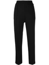 TWINSET HIGH-WAISTED SLIM-FIT TROUSERS