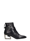 PREMIATA HIGH HEELS ANKLE BOOTS IN BLACK LEATHER,11065110