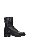 ASH WITCH COMBAT BOOTS IN BLACK LEATHER,11065102