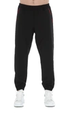 BURBERRY WOOL AND MOHAIR LOGO TRACKPANTS,11065400