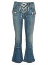 BEN TAVERNITI UNRAVEL PROJECT UNRAVEL UNRAVEL LACE-UP FLARED JEANS,11065286