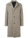 AMI ALEXANDRE MATTIUSSI HOUNDSTOOTH PATTERNED SINGLE-BREASTED COAT