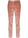 FABIANA FILIPPI SLIM-FIT VELVET CORDUROY TROUSERS