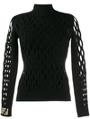 FENDI MESH SLEEVE JUMPER