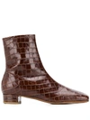 By Far Croc Effect Boots In Brown