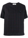 ZUCCA CHECKED BOXY T-SHIRT