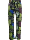 VERSACE JEANS COUTURE PRINTED DETAIL JEANS