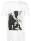Rick Owens Drkshdw Level Photo Print T-shirt In White