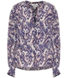 ISABEL MARANT ÉTOILE YACAH PRINTED SILK BLOUSE,P00399275