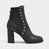 VALENTINO GARAVANI Beatle 80/90 Ankle Boots in Black Leather