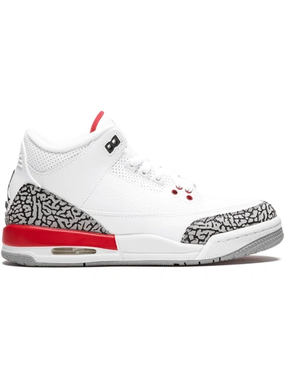 Jordan Kids' Air  3 Retro Bg "katrina" Sneakers In White