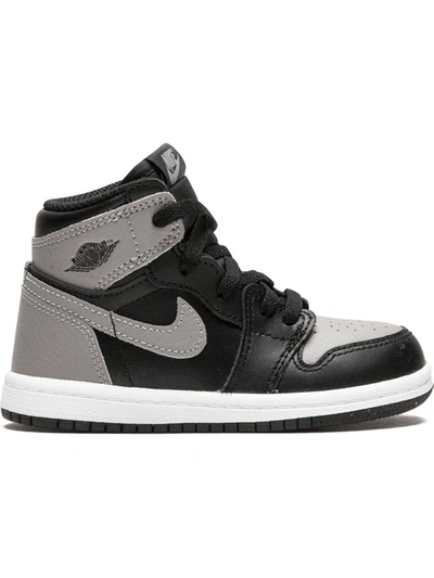 Jordan Kids' Air  1 Retro High Prem “shadow Camo” Sneakers In Black/smoke Grey/white